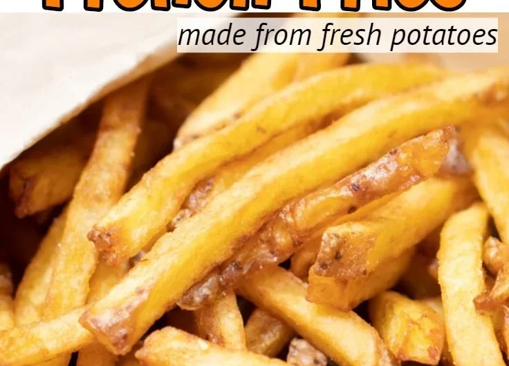 Delicious air fryer homemade French fries served in a bowl
