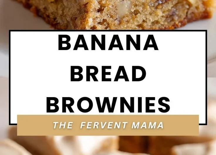 Delicious banana bread brownies, combining rich chocolate and banana flavors
