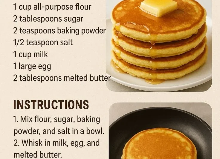 Delicious fluffy pancakes served with syrup and berries on a plate