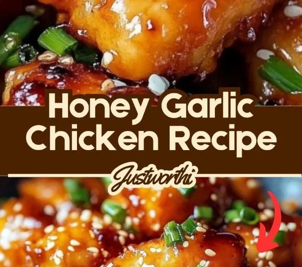 Delicious Honey Garlic Chicken served with vegetables and rice