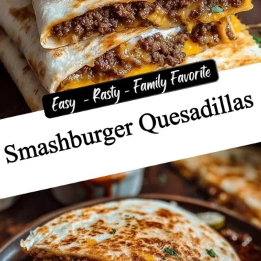 Smashburger Quesadillas served with fresh ingredients and melted cheese