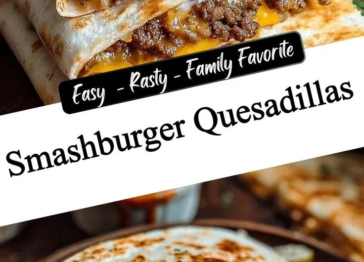 Smashburger Quesadillas served with fresh ingredients and melted cheese