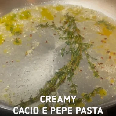 Cacio and Pepper pasta dish with a creative twist