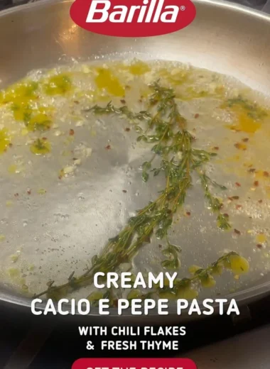 Cacio and Pepper pasta dish with a creative twist