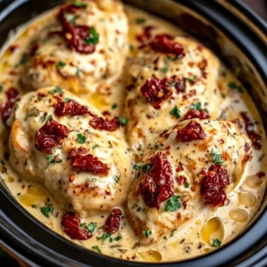 Delicious Dump and Go Crockpot Marry Me Chicken recipe image