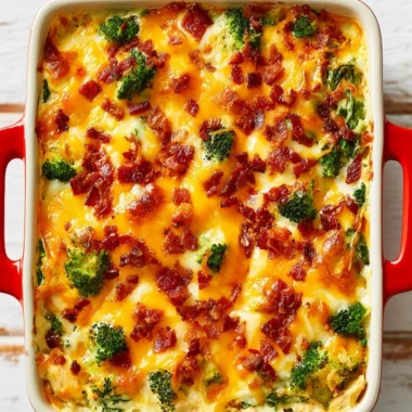 Delicious easy low carb chicken casserole baked to perfection in a dish