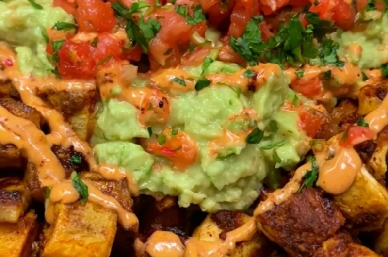 A colorful high protein power bowl filled with quinoa, vegetables, and toppings.