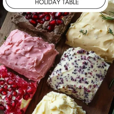 Assorted homemade butter spreads on artisan bread for a delightful taste experience
