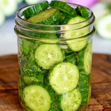 A quick and healthy cucumber snack on a plate