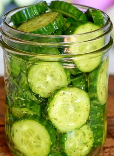 A quick and healthy cucumber snack on a plate