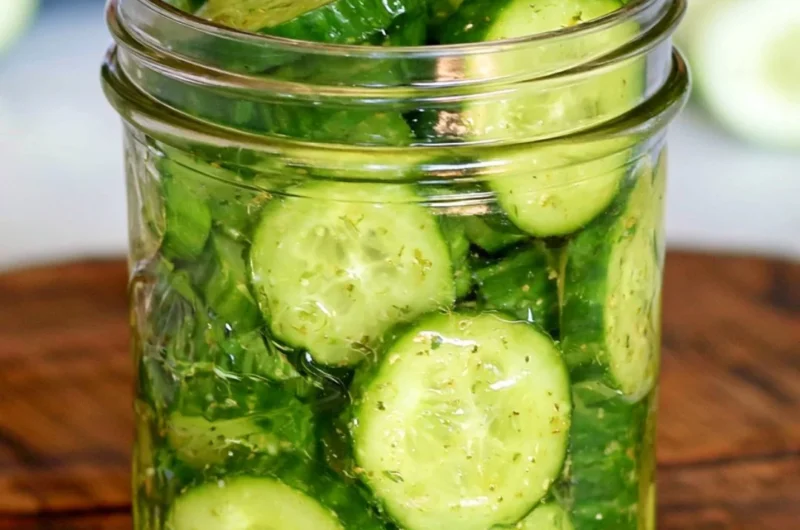 A quick and healthy cucumber snack on a plate