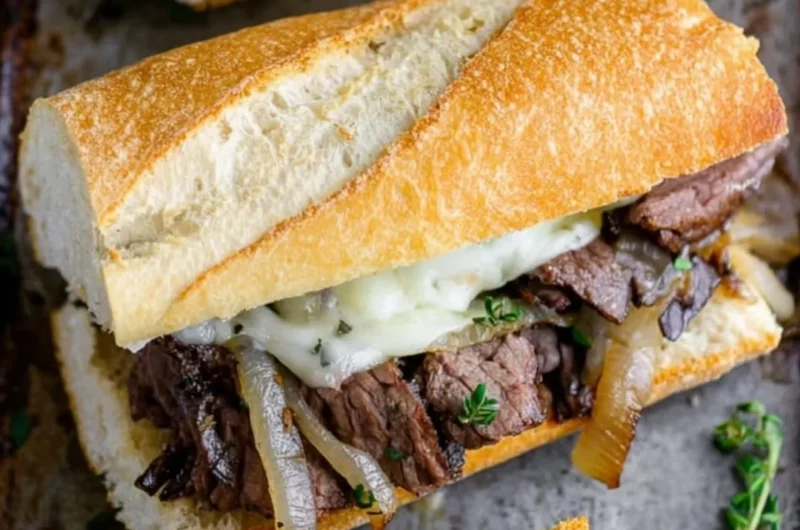 A delicious steak sandwich with tender beef, fresh lettuce, and tomato on a toasted bun.