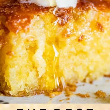 Freshly baked honey cornbread, sweet and moist, served warm with butter.