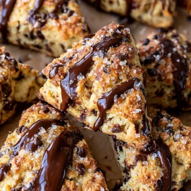 Cozy sourdough discard scones served on a rustic wooden table.