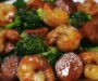 Honey Garlic Shrimp, Sausage & Broccoli