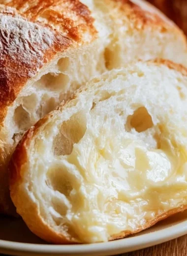 Freshly baked homemade bread ready to be served.