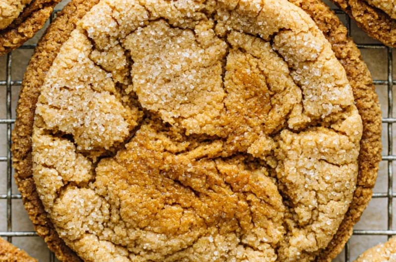 Sourdough Discard Peanut Butter Cookies on a plate with a glass of milk