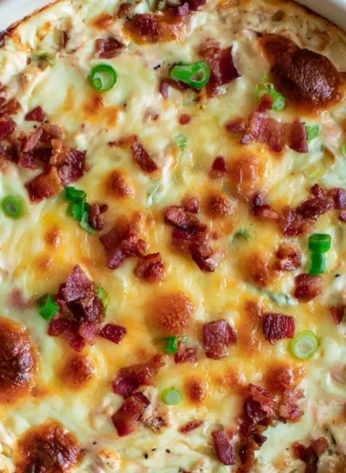 Delicious Bacon Gouda Dip with smoky cheese, perfect for appetizers and parties